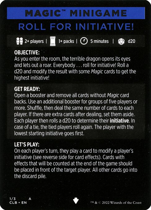 Roll for Initiative