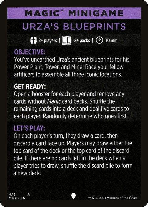 Urza's Blueprints (minigame)